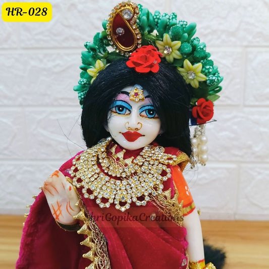 Designer Open Hair Wig for Radha  Rani Ji | Size- 12 Number | HR028