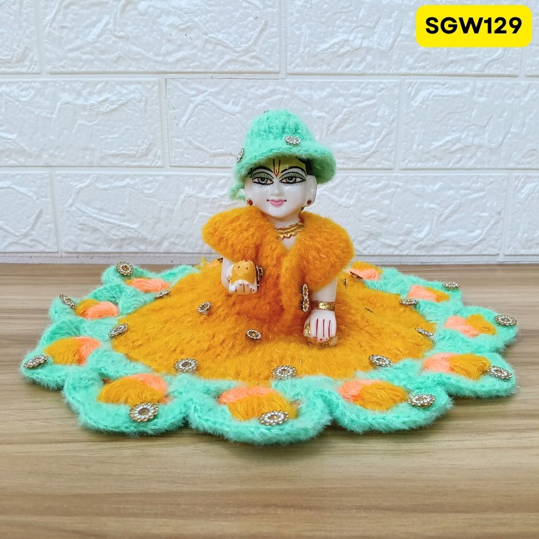 Premium Woolen Dress for Laddu Gopal Ji (size- 5 number ) | SGW129