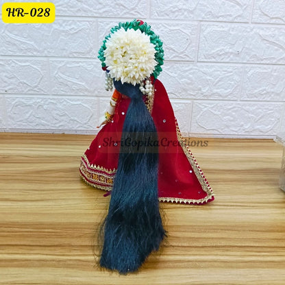 Designer Open Hair Wig for Radha  Rani Ji | Size- 12 Number | HR028