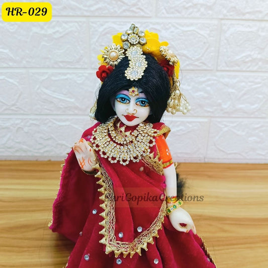 Designer Open Hair Wig for Radha  Rani Ji | Size- 12 Number | HR029