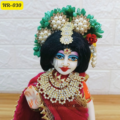 Designer Open Hair Wig for Radha  Rani Ji | Size- 12 Number | HR030