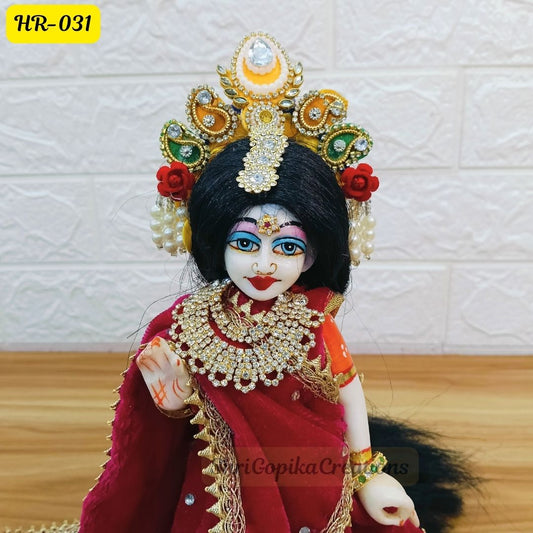 Designer Open Hair Wig for Radha  Rani Ji | Size- 12 Number | HR031