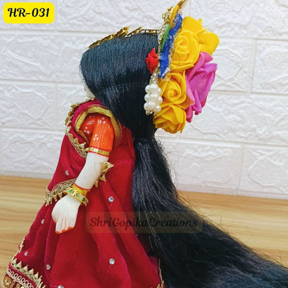 Designer Open Hair Wig for Radha  Rani Ji | Size- 12 Number | HR031