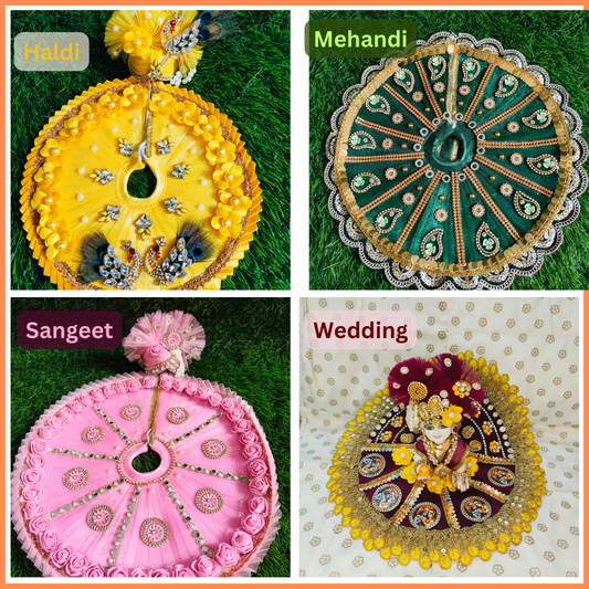 Premium Wedding Combo for Laddu Gopal Ji(Haldi, Mehandi, Sangeet and Wedding)