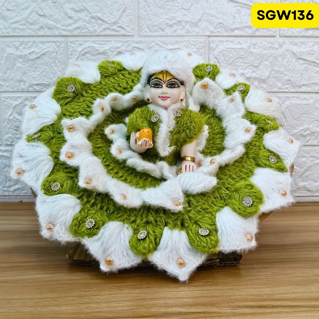 Premium Woolen Dress for Laddu Gopal Ji (size- 6 number ) | SGW136