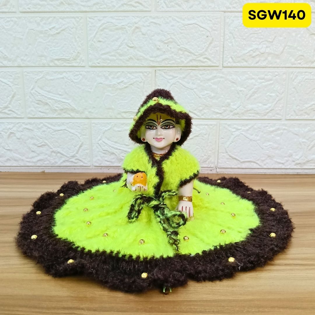 Premium Woolen Dress for Laddu Gopal Ji (size- 6 number ) | SGW140