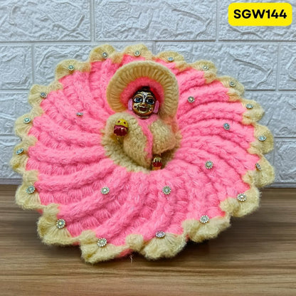 Premium Woolen Dress for Laddu Gopal Ji (size- 4, 6 ) | SGW144 (Random Colour)