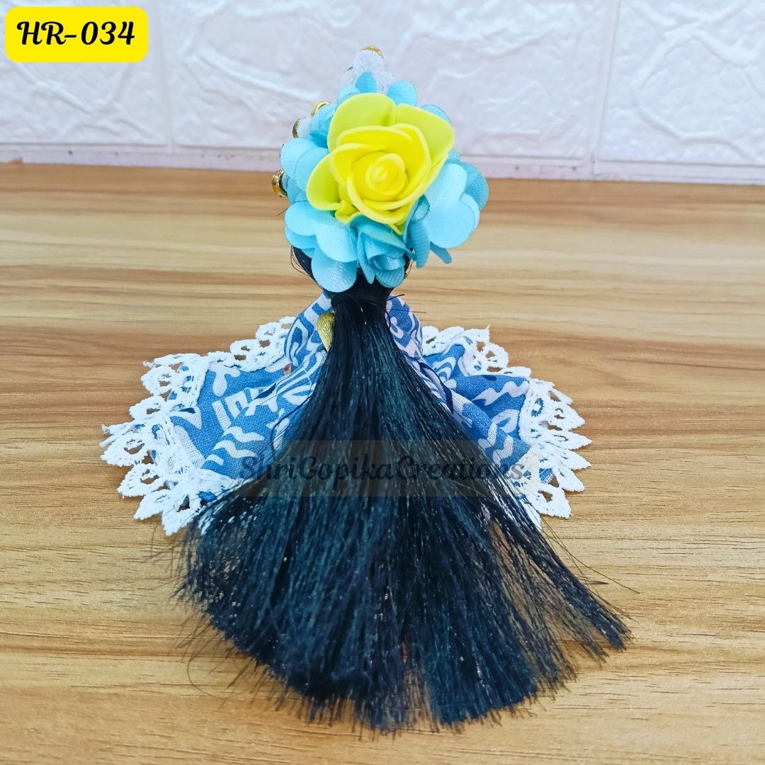 Designer Open Hair Wig for Radha  Rani Ji | Size- 1, 2, 4 Number | HR034