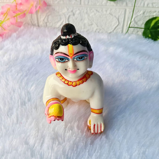 Premium Marble Dust laddu Gopal ji idol |  6 Number