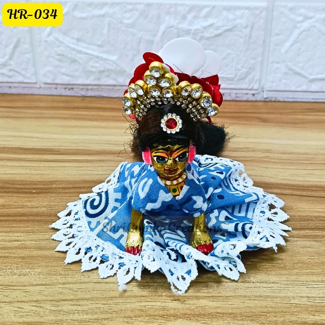 Designer Open Hair Wig for Radha  Rani Ji | Size- 1, 2, 4 Number | HR034