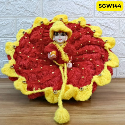 Premium Woolen Dress for Laddu Gopal Ji (size- 4, 6 ) | SGW144 (Random Colour)