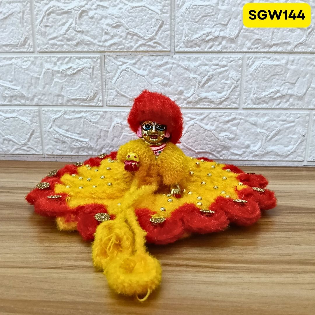 Premium Woolen Dress for Laddu Gopal Ji (size- 4, 6 ) | SGW144 (Random Colour)