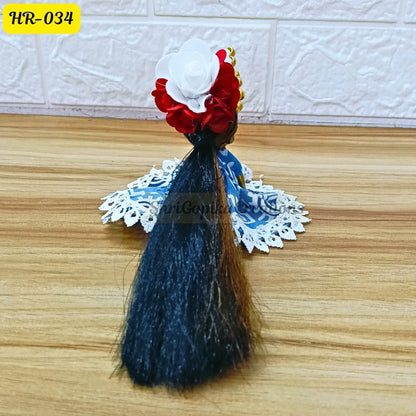 Designer Open Hair Wig for Radha  Rani Ji | Size- 1, 2, 4 Number | HR034