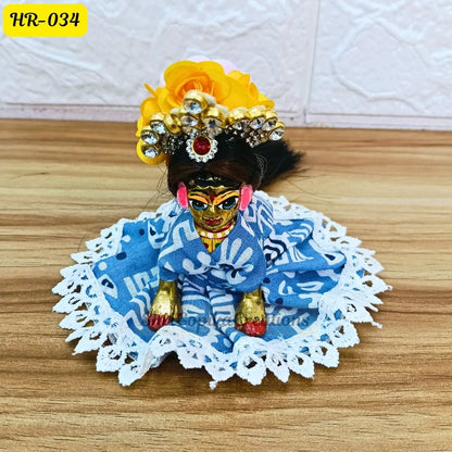 Designer Open Hair Wig for Radha  Rani Ji | Size- 1, 2, 4 Number | HR034