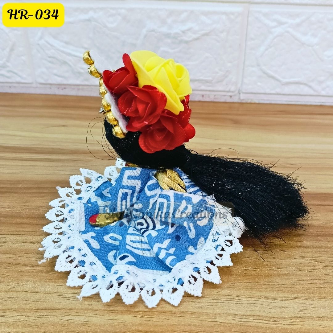 Designer Open Hair Wig for Radha  Rani Ji | Size- 1, 2, 4 Number | HR034
