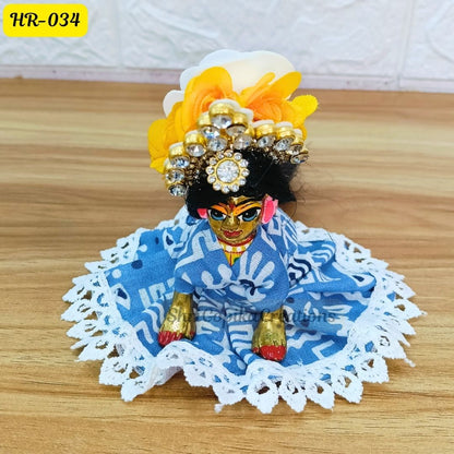 Designer Open Hair Wig for Radha  Rani Ji | Size- 1, 2, 4 Number | HR034