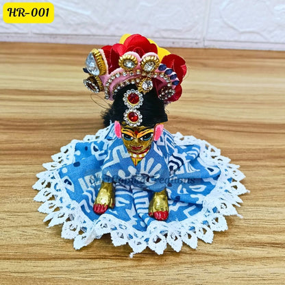 Designer Open Hair Wig for Radha  Rani Ji | Size- 1, 3 Number | HR001