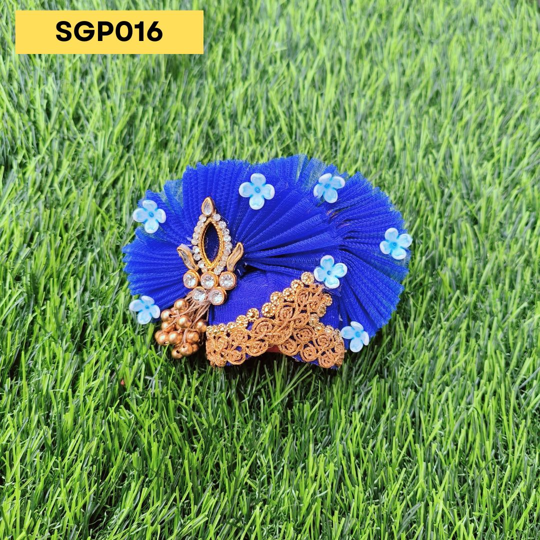 Royal Blue Pagdi for Laddu Gopal | SGP016