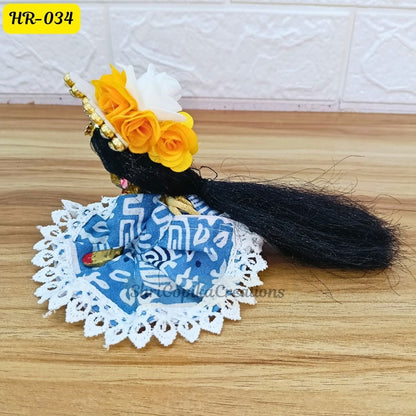 Designer Open Hair Wig for Radha  Rani Ji | Size- 1, 2, 4 Number | HR034