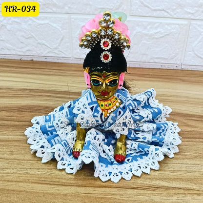 Designer Open Hair Wig for Radha  Rani Ji | Size- 1, 2, 4 Number | HR034