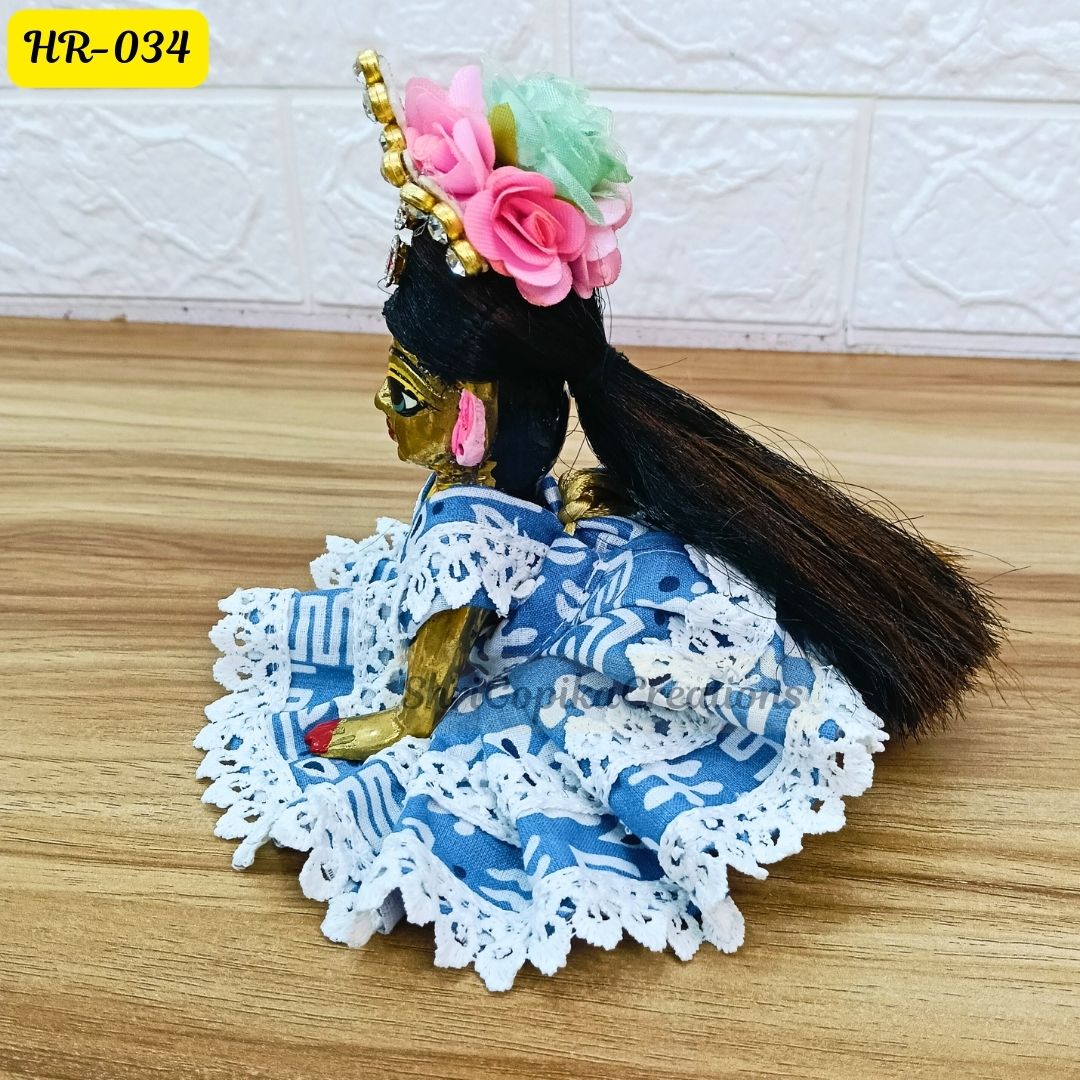 Designer Open Hair Wig for Radha  Rani Ji | Size- 1, 2, 4 Number | HR034