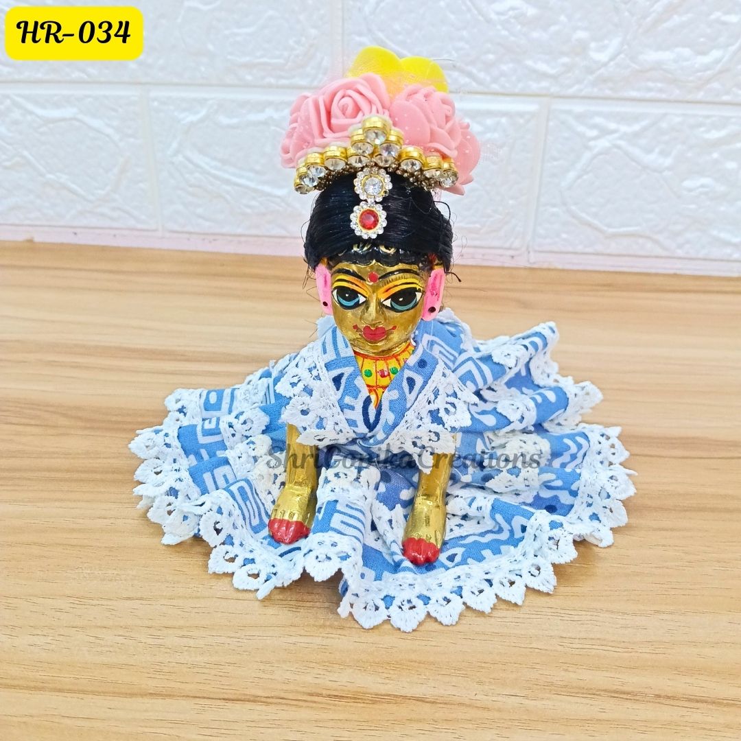 Designer Open Hair Wig for Radha  Rani Ji | Size- 1, 2, 4 Number | HR034