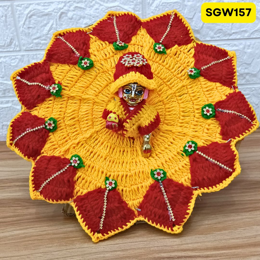 Makar Sankranti Special Kite Woolen Dress for Laddu Gopal Ji | SGW157