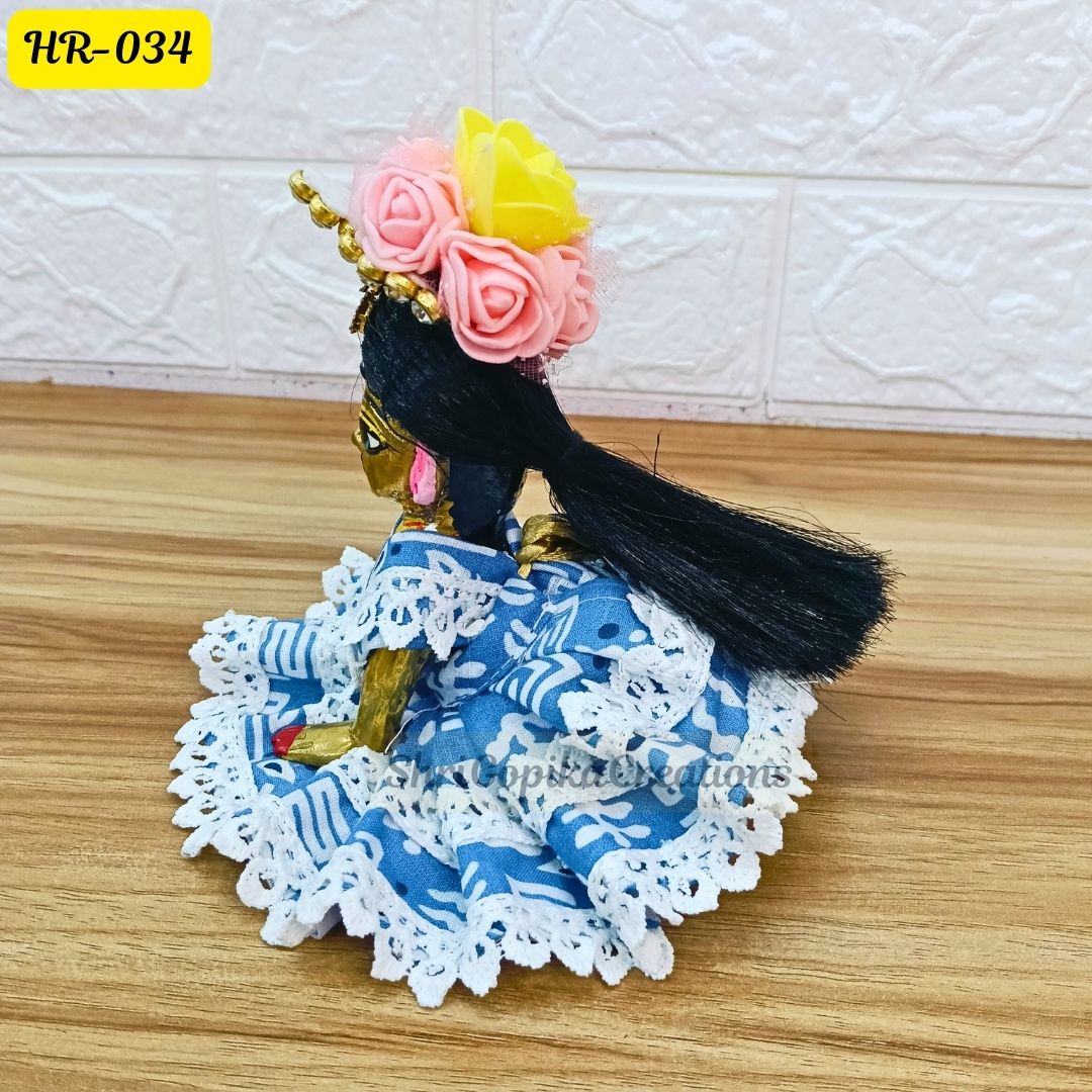 Designer Open Hair Wig for Radha  Rani Ji | Size- 1, 2, 4 Number | HR034