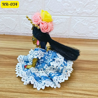 Designer Open Hair Wig for Radha  Rani Ji | Size- 1, 2, 4 Number | HR034