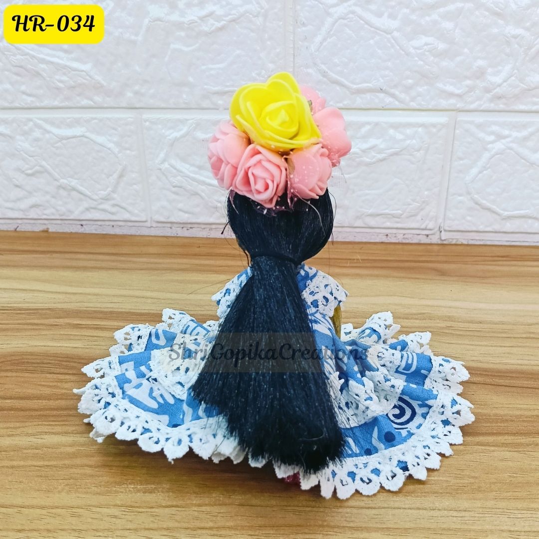 Designer Open Hair Wig for Radha  Rani Ji | Size- 1, 2, 4 Number | HR034