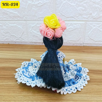 Designer Open Hair Wig for Radha  Rani Ji | Size- 1, 2, 4 Number | HR034