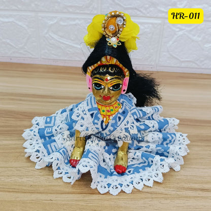 Designer Open Hair Wig for Radha  Rani Ji | Size- 5 Number | HR011