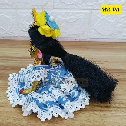 Designer Open Hair Wig for Radha  Rani Ji | Size- 5 Number | HR011