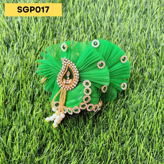 Green Pagdi for Laddu Gopal | SGP017