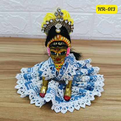 Designer Open Hair Wig for Radha  Rani Ji | Size- 5 Number | HR013