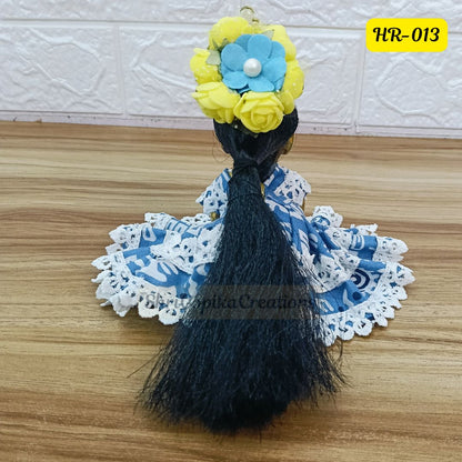 Designer Open Hair Wig for Radha  Rani Ji | Size- 5 Number | HR013