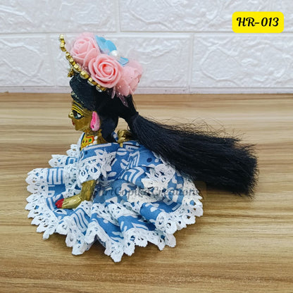Designer Open Hair Wig for Radha  Rani Ji | Size- 5 Number | HR013