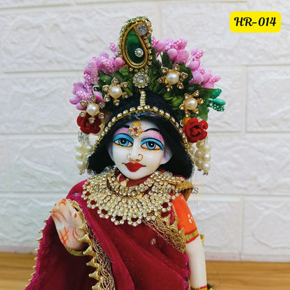 Designer Hair Wig Chhoti for Radha Rani Ji | Size- 6 Number | HR014