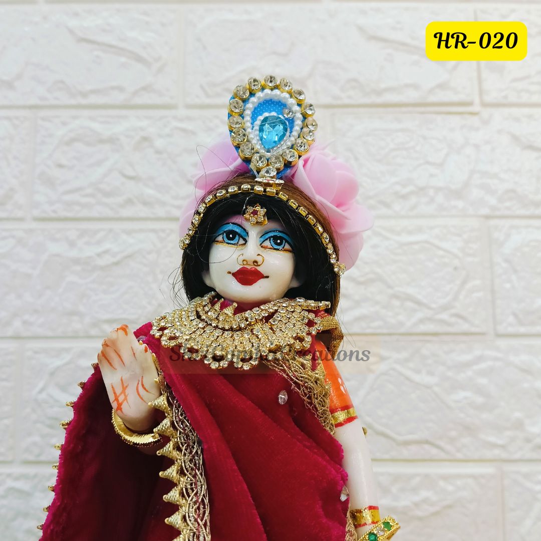 Designer Open Hair Wig for Radha  Rani Ji | Size- 8 Number | HR020