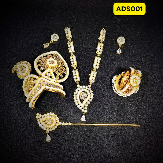 Premium AD and Moti Jewelelry set for Laddu Gopal Ji | ADS001