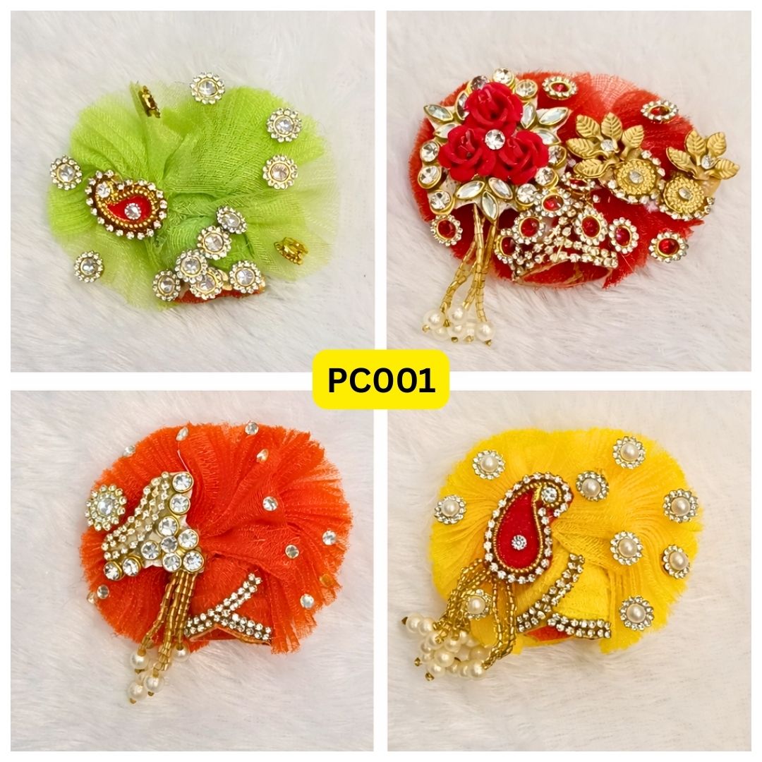 Pagdi for Laddu Gopal ji Combo Pack of 4 | PC001