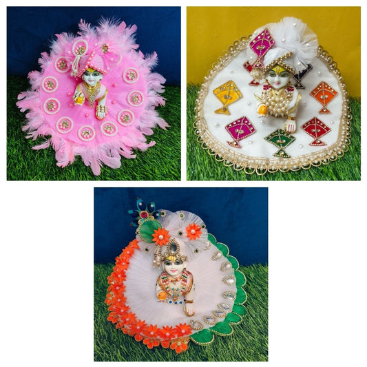 Festive Laddu Gopal Poshak Combo for New Year, Makar Sankranti, and Republic Day -Combo 1