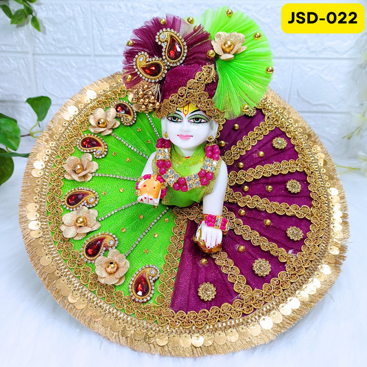 Janmashtami Special Laddu Gopal Poshak in Wine color with Matching Pagdi | JSD022