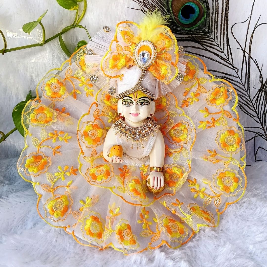 Fancy Laddu Gopal Poshak Daily Wear Weekly Combo with Free Bathset || CMB037