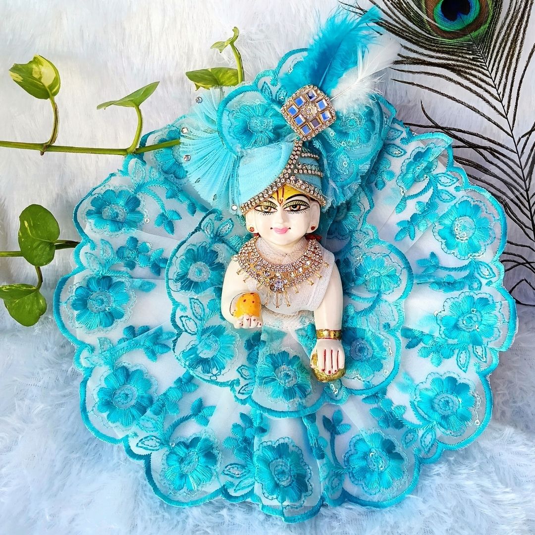 Fancy Laddu Gopal Poshak Daily Wear Weekly Combo With Free Bathset - CMB036