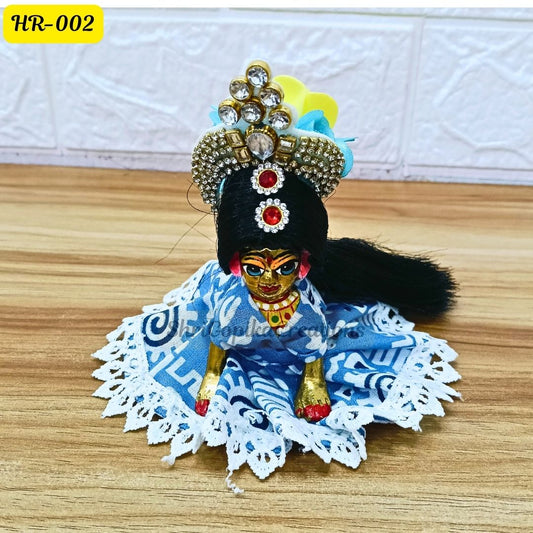 Designer Open Hair Wig for Radha  Rani Ji | Size- 1, 2, 4 Number | HR002