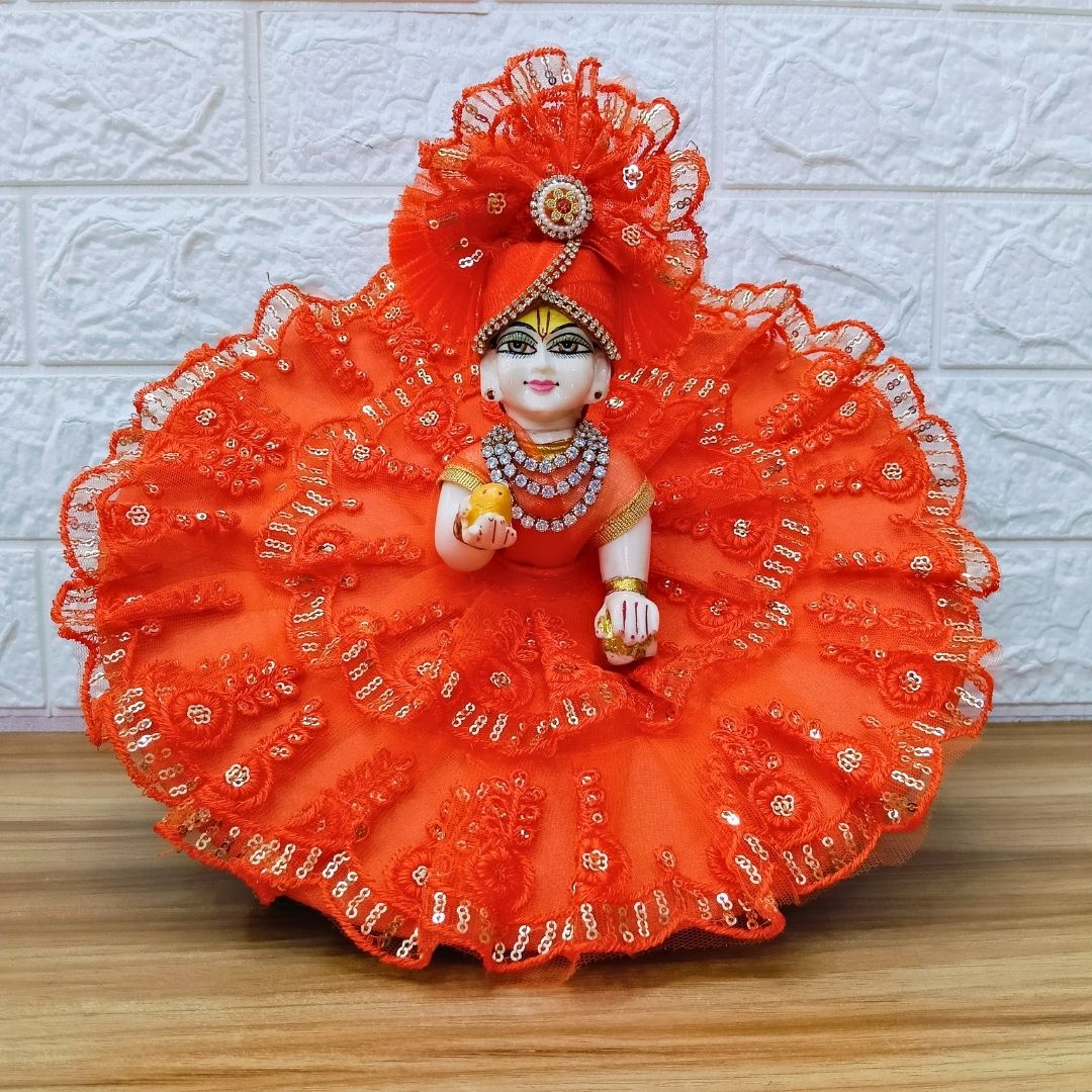 Fancy Laddu Gopal Poshak Daily Wear Weekly Combo With Free Bathset - CMB036