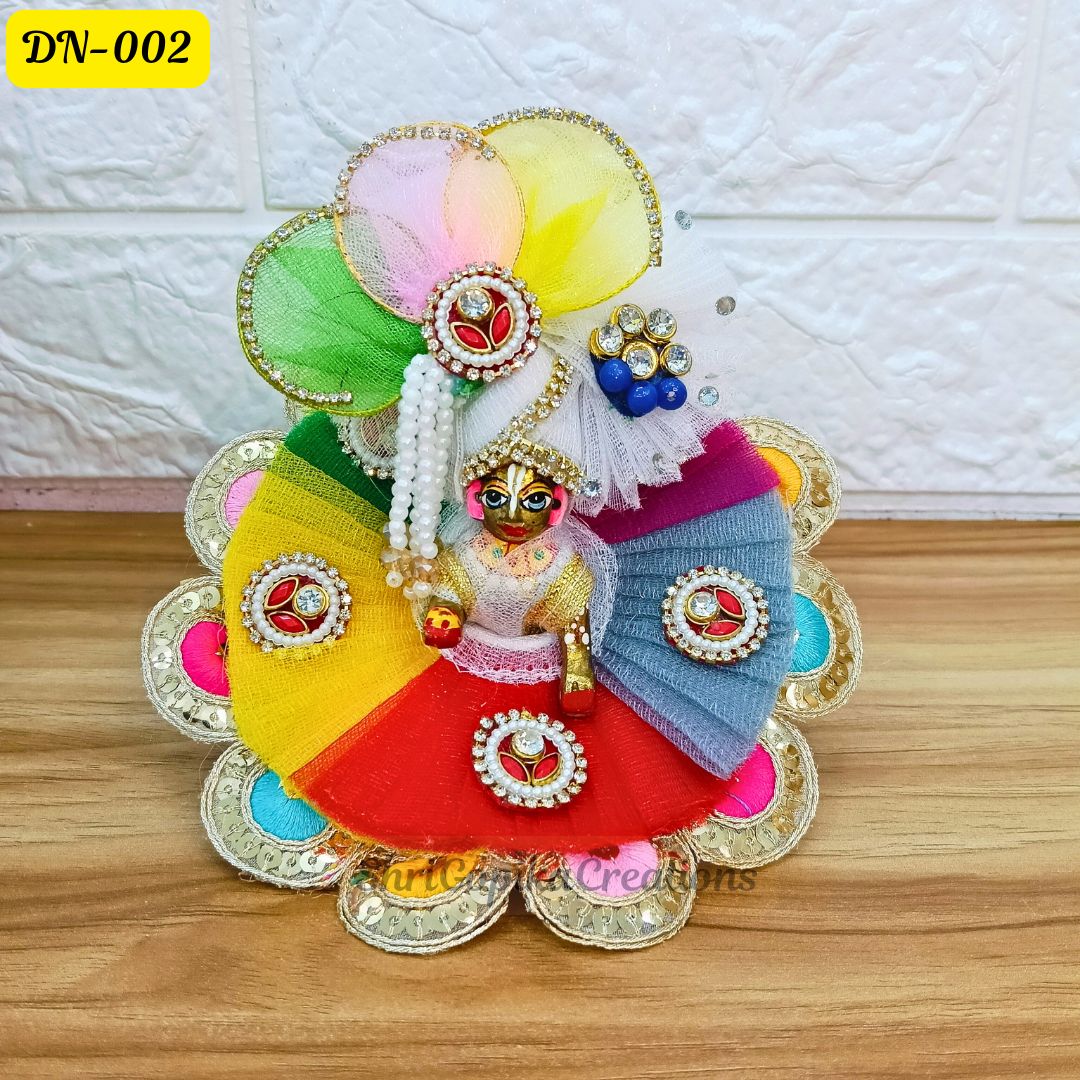 Holi Special Vibrant Multicolor  Laddu Gopal Poshak | DN-002
