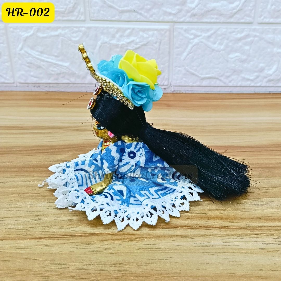 Designer Open Hair Wig for Radha  Rani Ji | Size- 1, 2, 4 Number | HR002