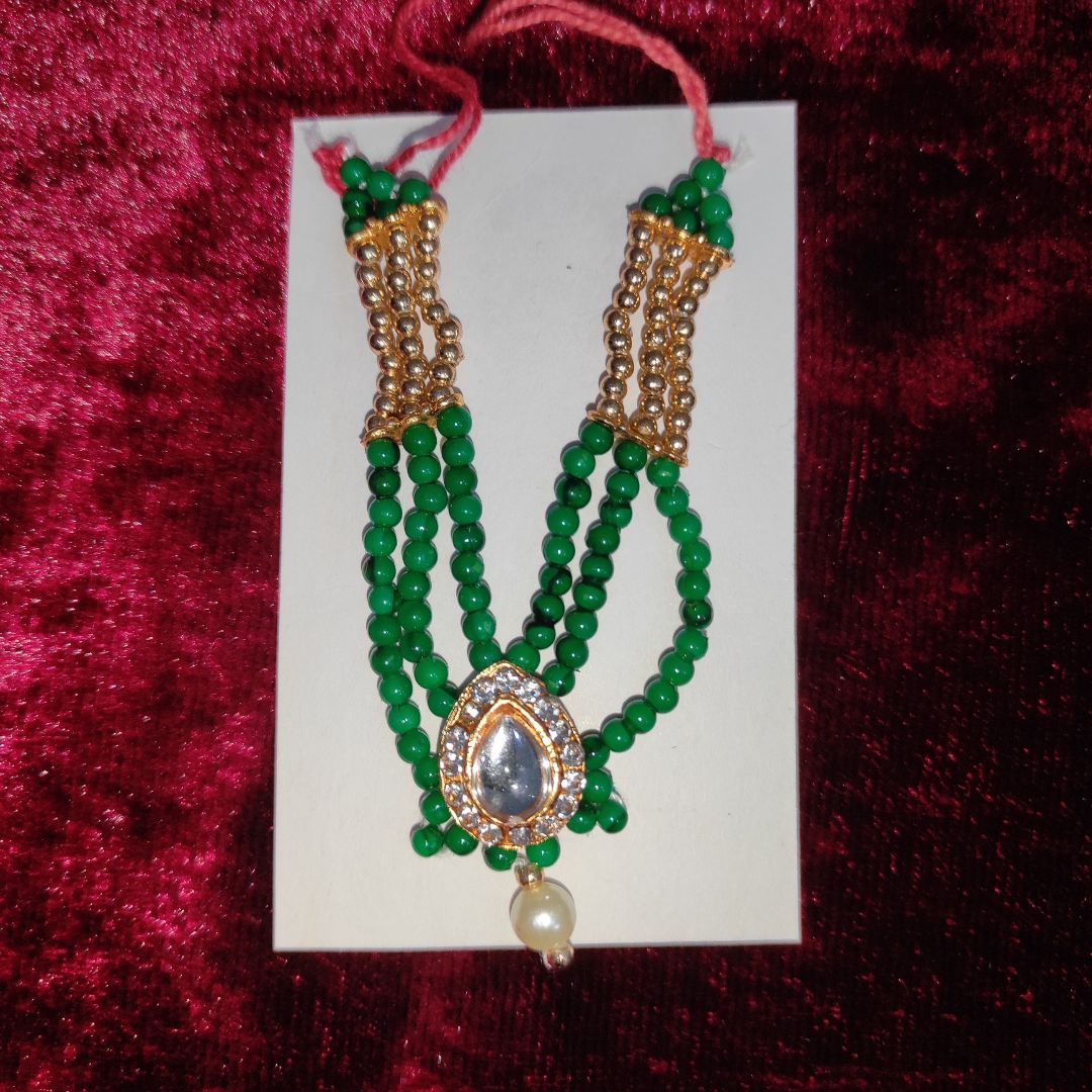 Beaded Laddu Gopal Haar with Sparkling Pendant